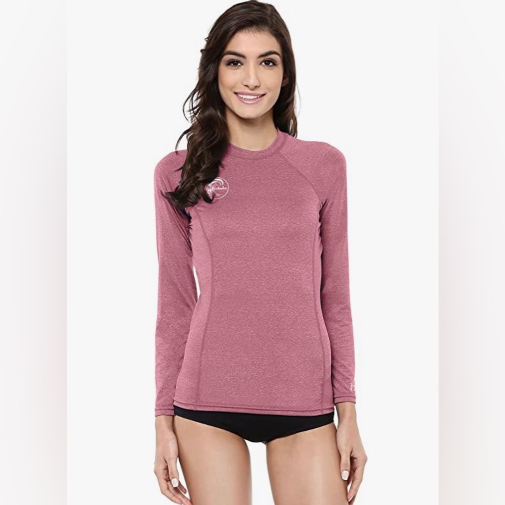 NWT O’Neill women’s hybrid rash guard mesa rose - size M